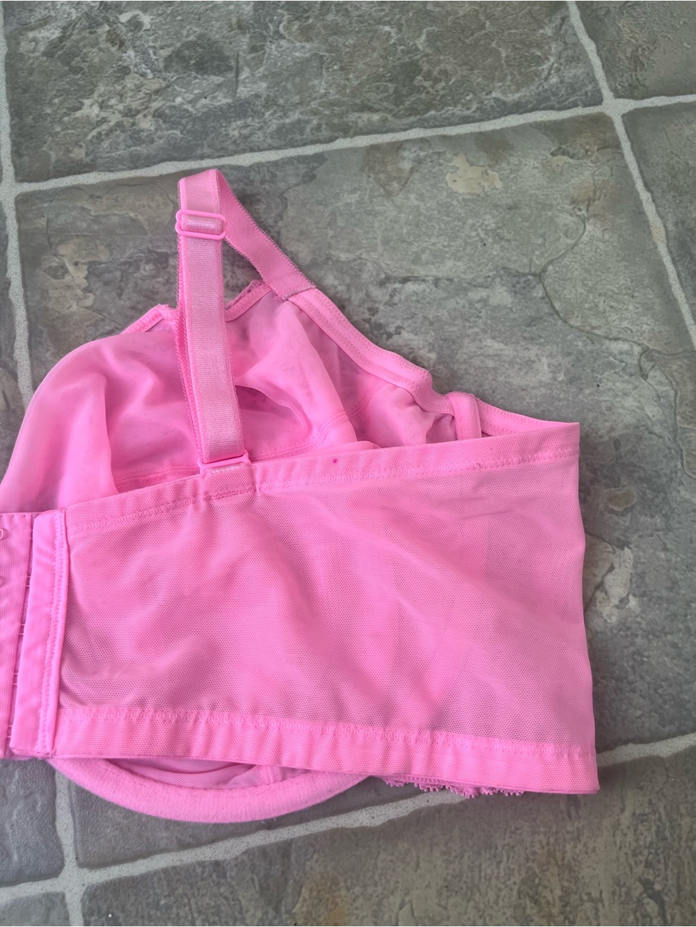 Torrid 48DDD Bright Pink Full Coverage Unlined Lace Underwire Bra - Picture 7 of 10
